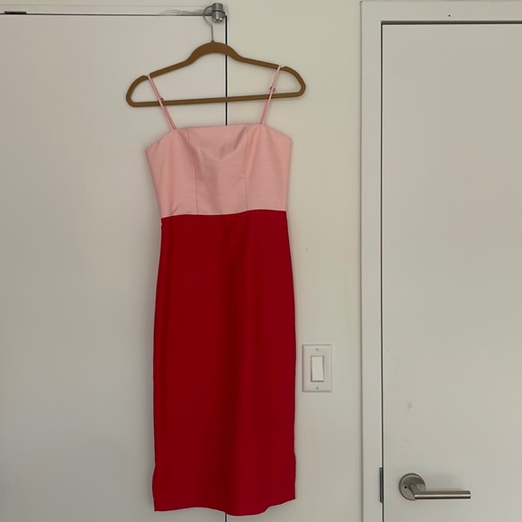 Staud Enzo Two Toned Midi Dress - Picture 4 of 6